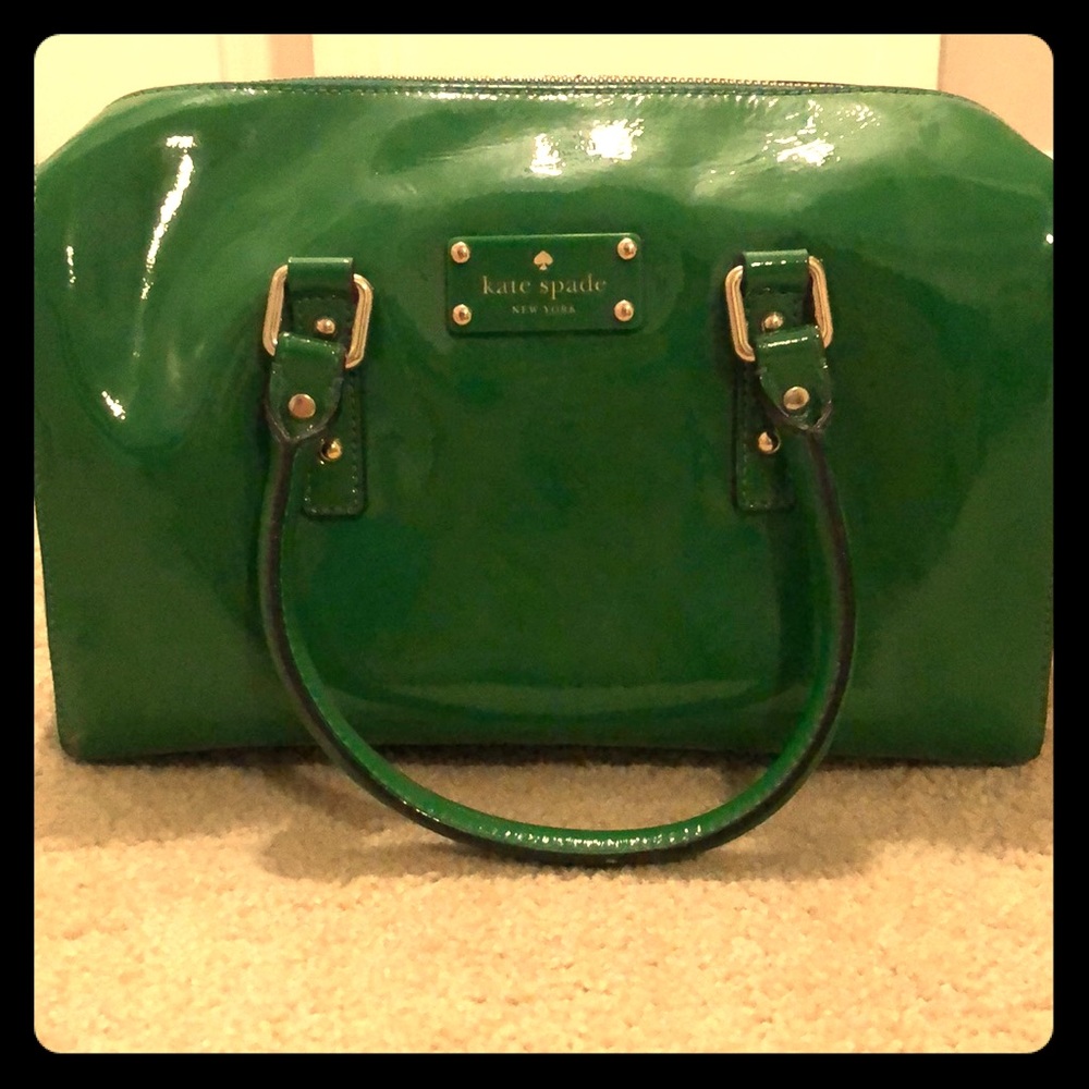 Kate Spade Green Patent Leather Small Handbag